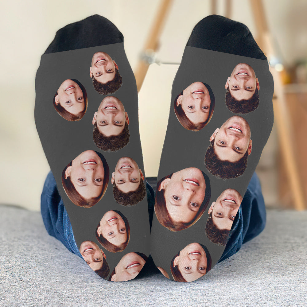 Custom Face - Personalized Couple Socks