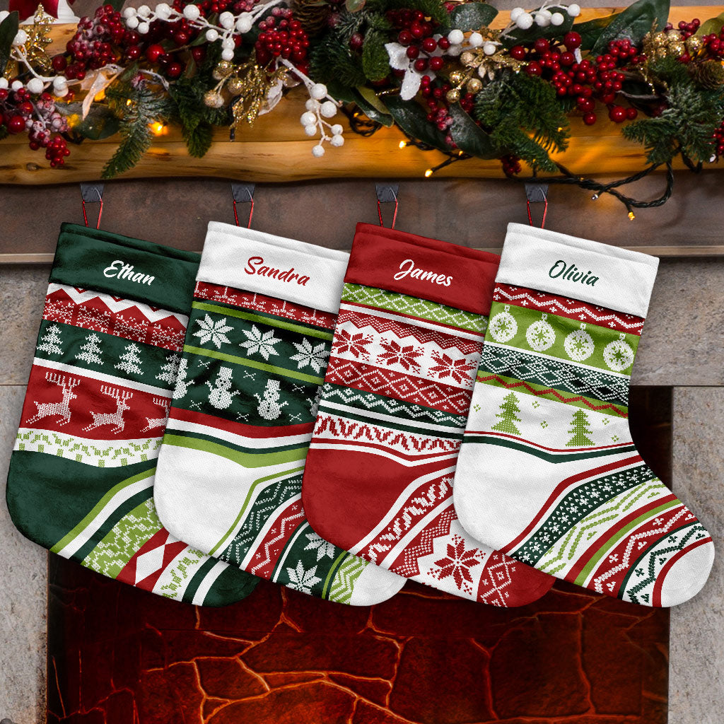 Joyeux Noël - Chaussettes de Noël personnalisées pour toute la famille
