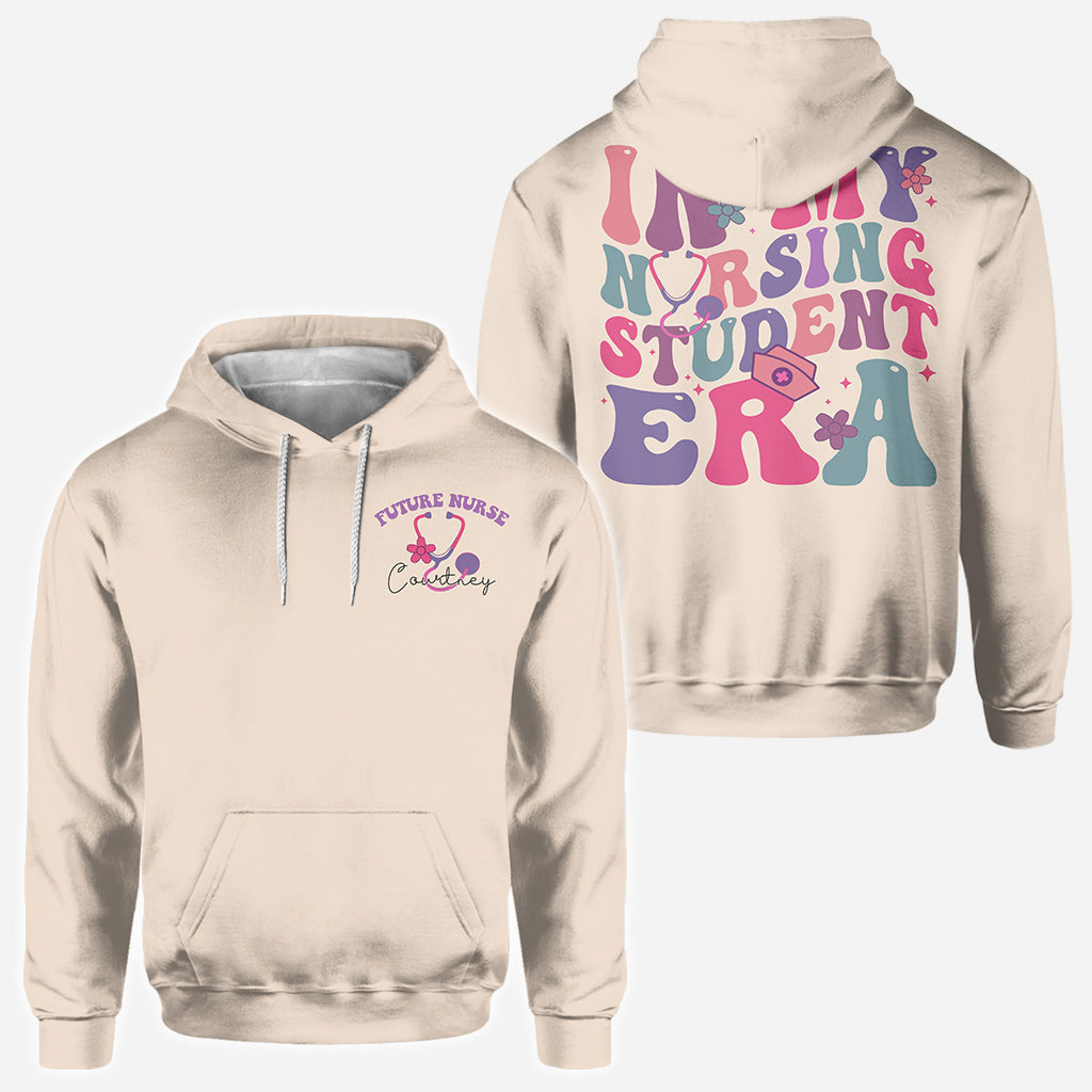 À l'époque où j'étais étudiante en soins infirmiers - Chemise personnalisée intégrale pour infirmière