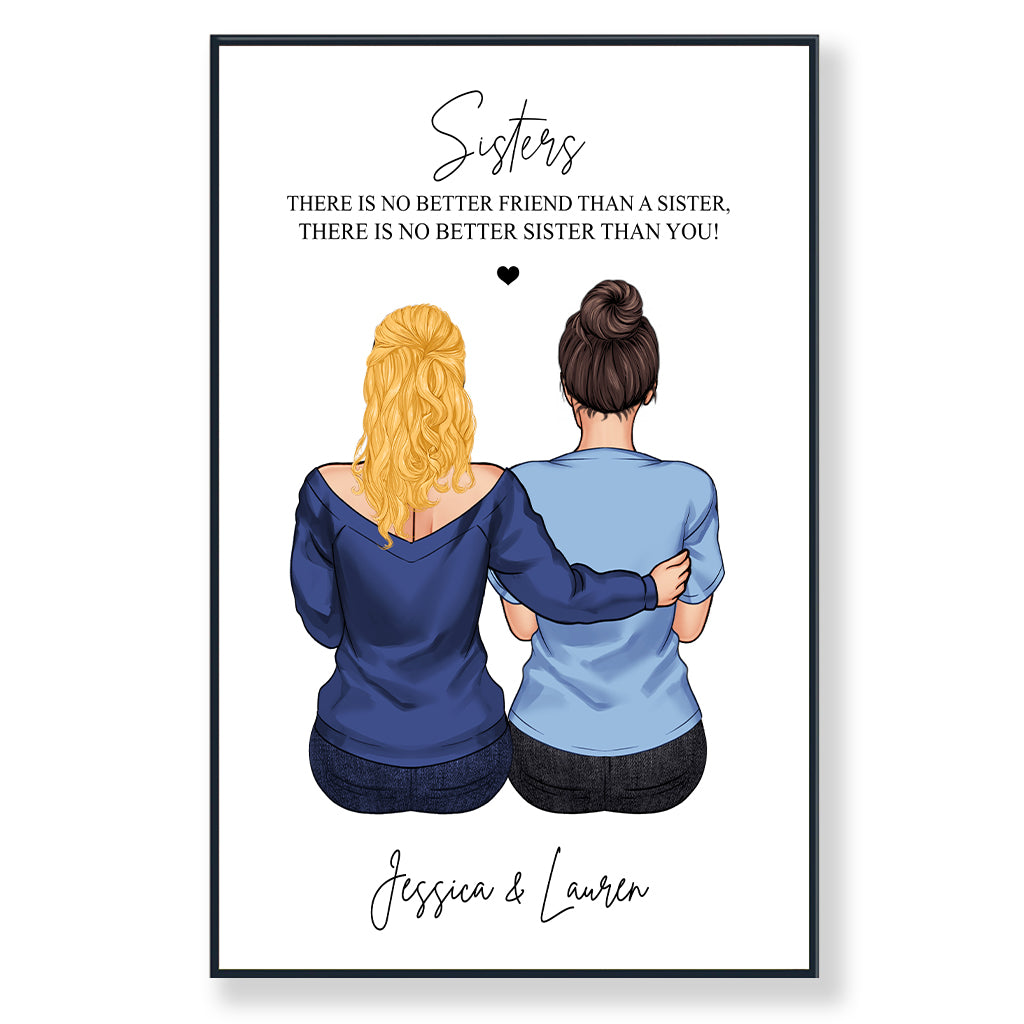 Meilleur ami - Toile et affiche personnalisées pour frères et sœurs