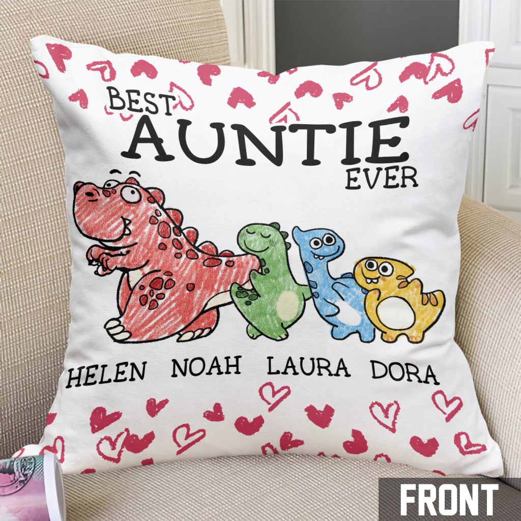 Best Mimisaurus Ever - Gift for grandma, mom, aunt - Personalized Throw Pillow
