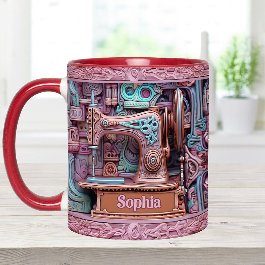 Love Sewing - Personalized Sewing Accent Mug