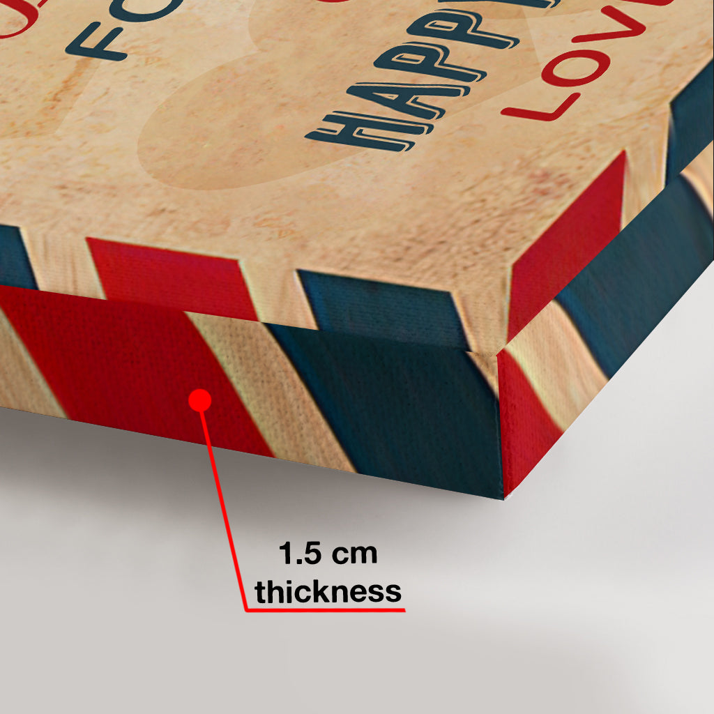 Happy Anniversary - Personalized Husband And Wife Canvas And Poster