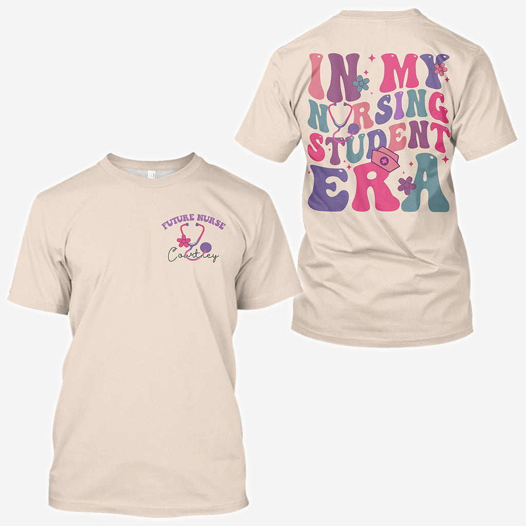 À l'époque où j'étais étudiante en soins infirmiers - Chemise personnalisée intégrale pour infirmière