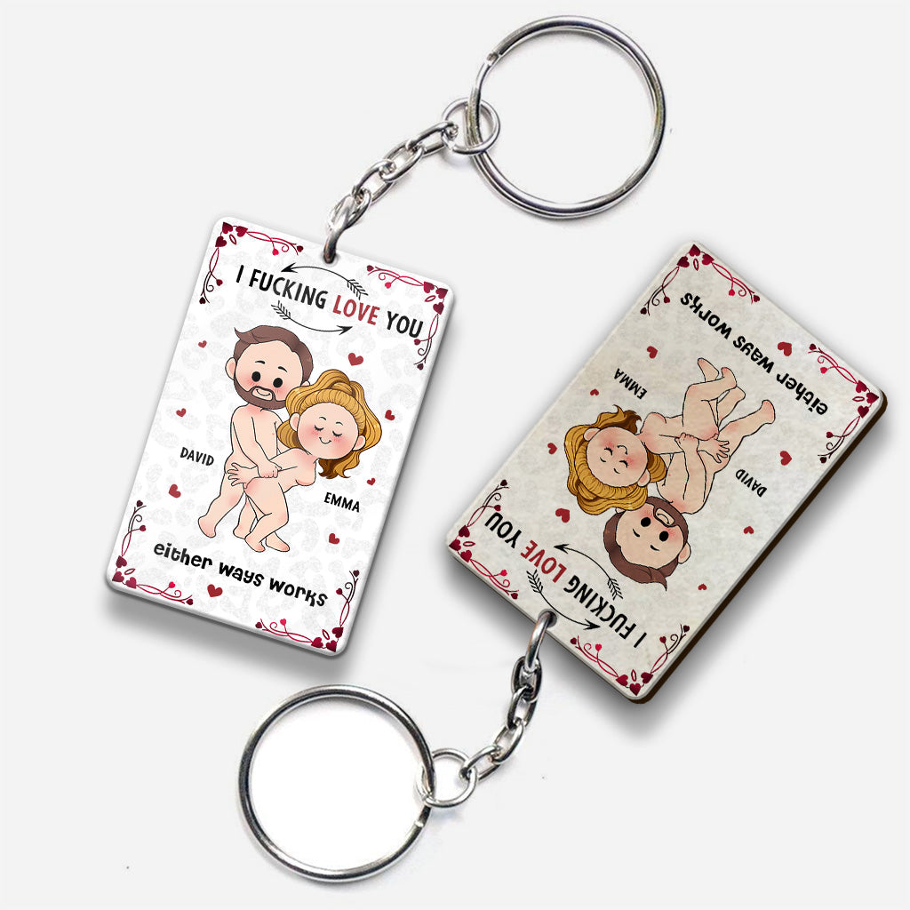 Favorite Song Scannable QR Code - Personalized Couple Keychain