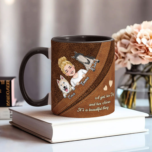 Quelle belle chose ! - Mug personnalisé avec motif cheval