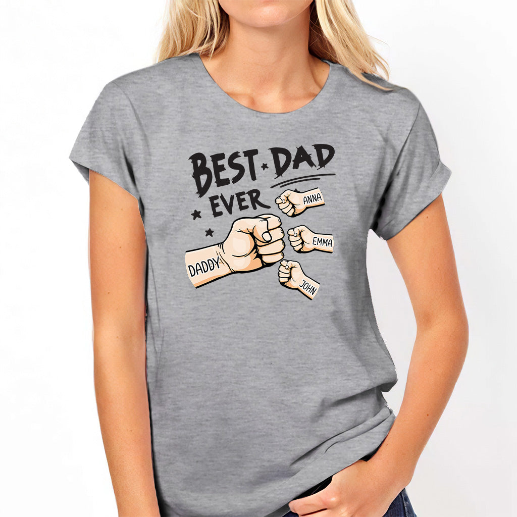 Meilleur papa du monde - T-shirt et sweat à capuche personnalisés pour papa