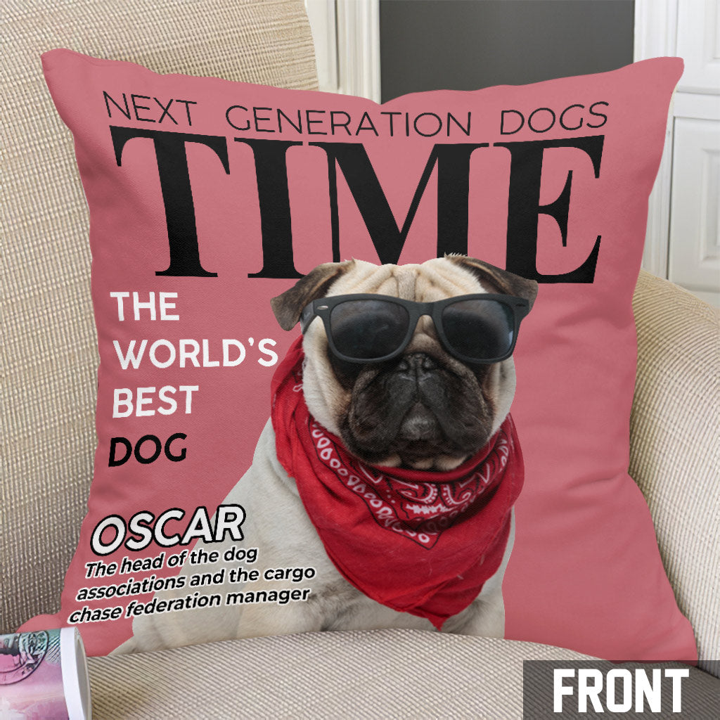 The World's Best Dog - Personalized Dog Throw Pillow