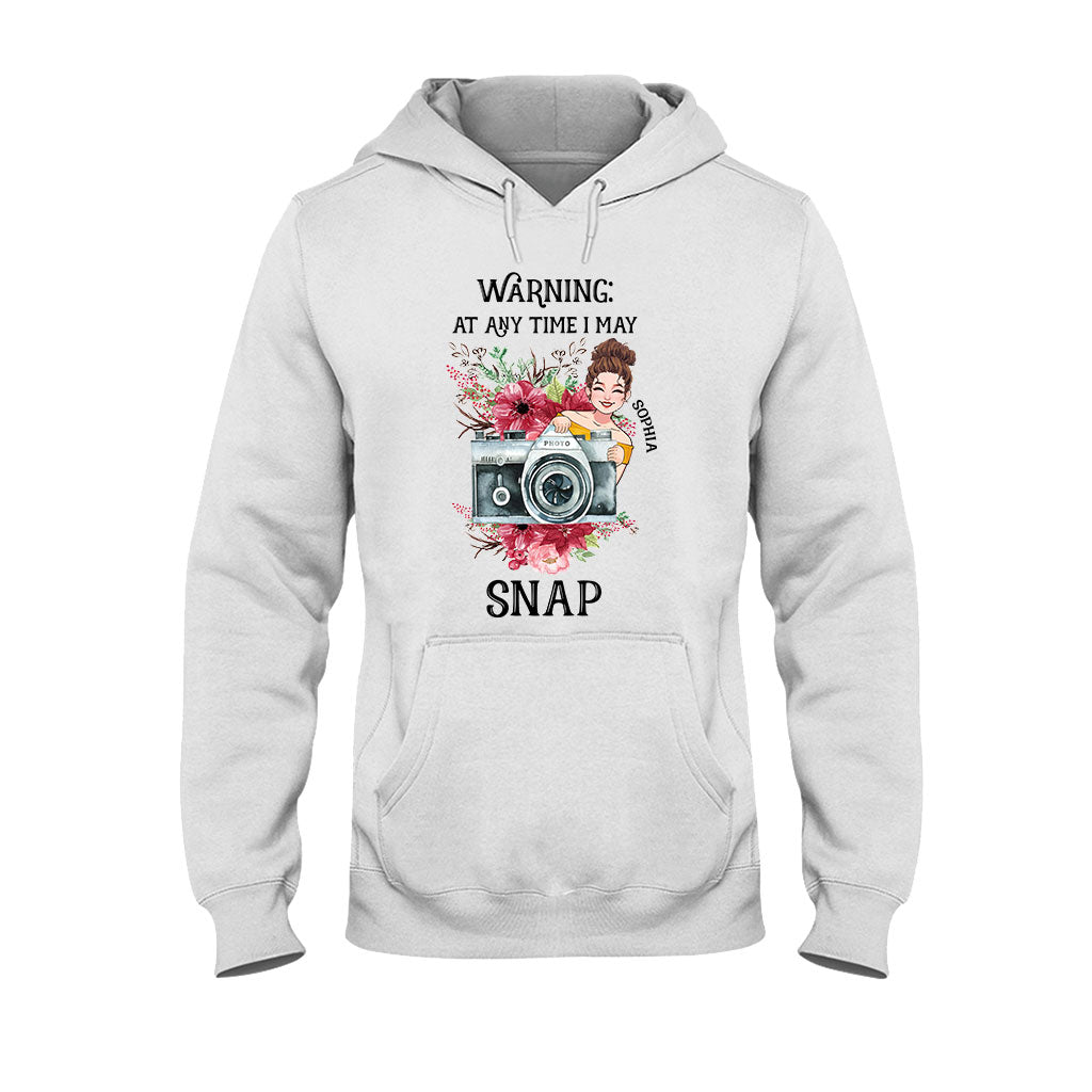 Je peux prendre des photos à tout moment - T-shirt et sweat à capuche personnalisés
