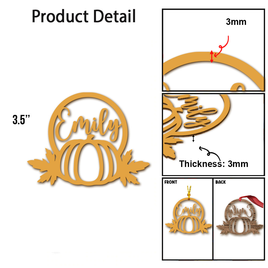 Thanksgiving Vibes - Personalized Thanksgiving Ornament