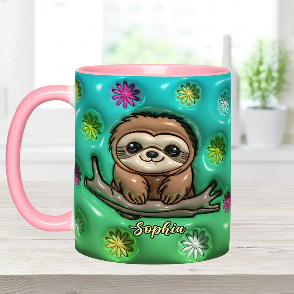Mug personnalisé paresseux mignon