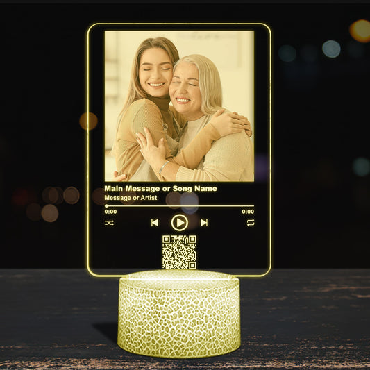 Sentimental Gifts For Bonus Mom - Gift for mom - Personalized Shaped Plaque Light Base