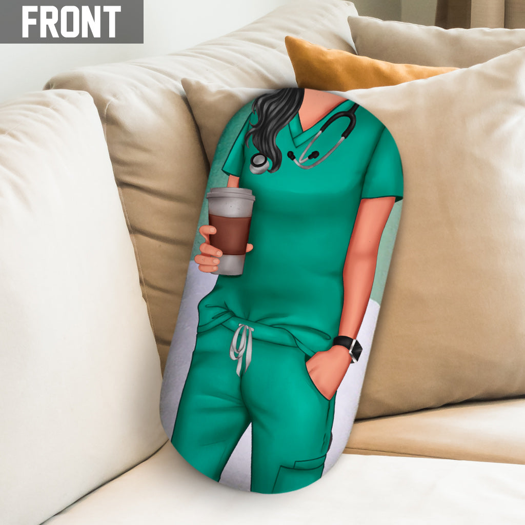 Oreiller personnalisé en forme d'infirmière - Nurse Chill Pill