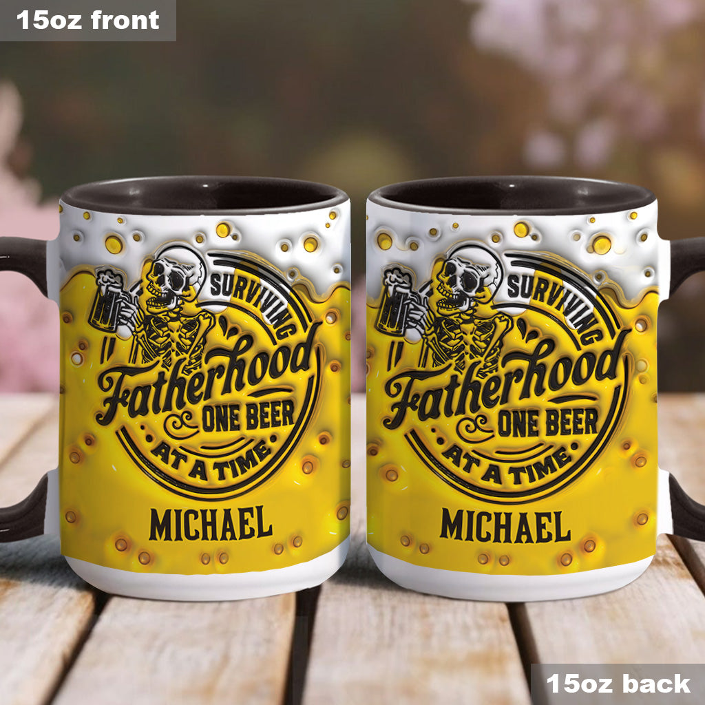Survivre à la paternité - Mug personnalisé pour papa