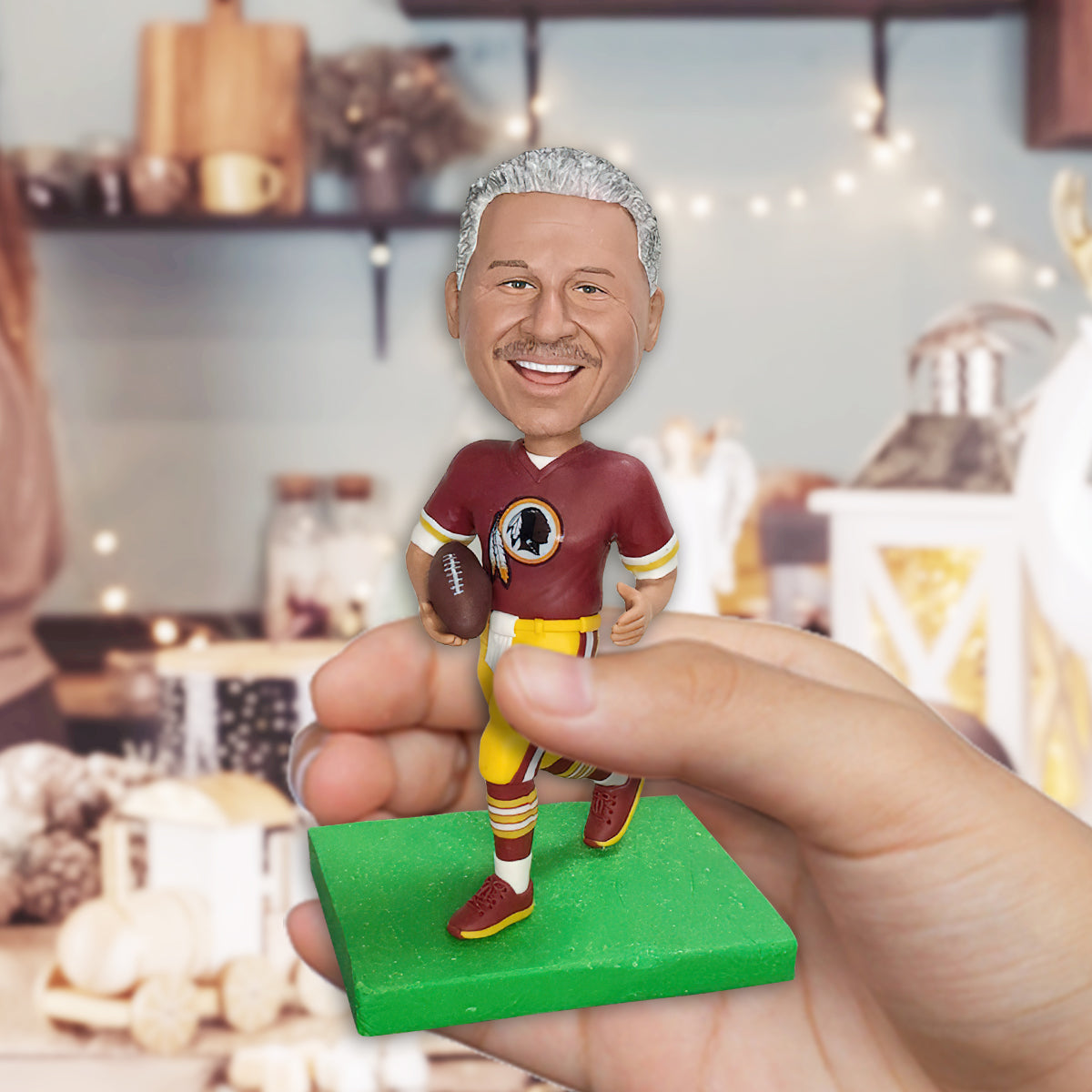 C'est la saison ! - Figurine de football personnalisée à tête branlante
