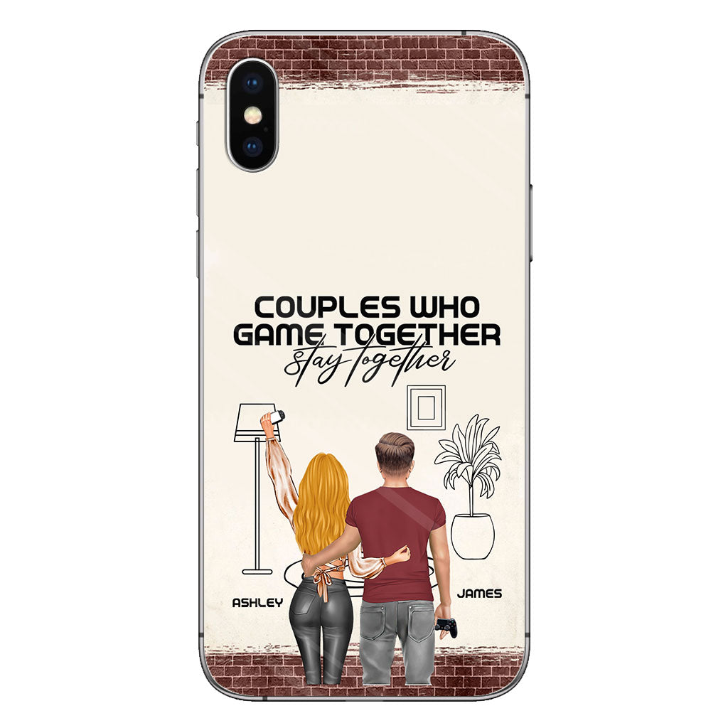 Les couples qui jouent ensemble restent ensemble - Coque de téléphone personnalisée pour jeux vidéo