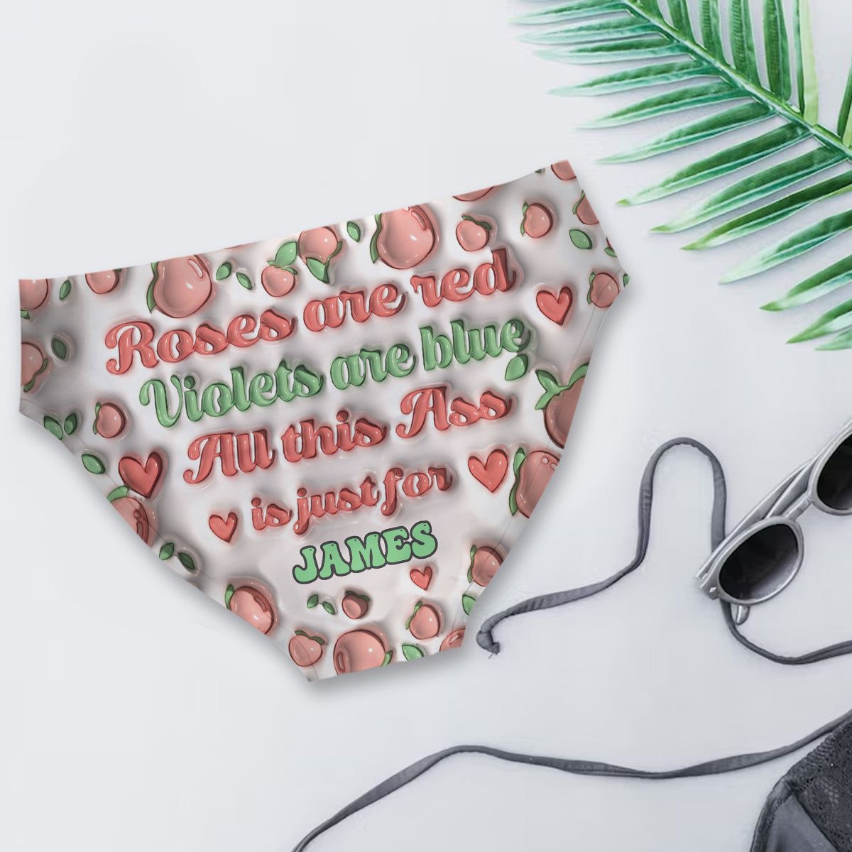 Les roses sont rouges, les violettes sont bleues - cadeau pour femme, petite amie - Culottes personnalisées pour femmes