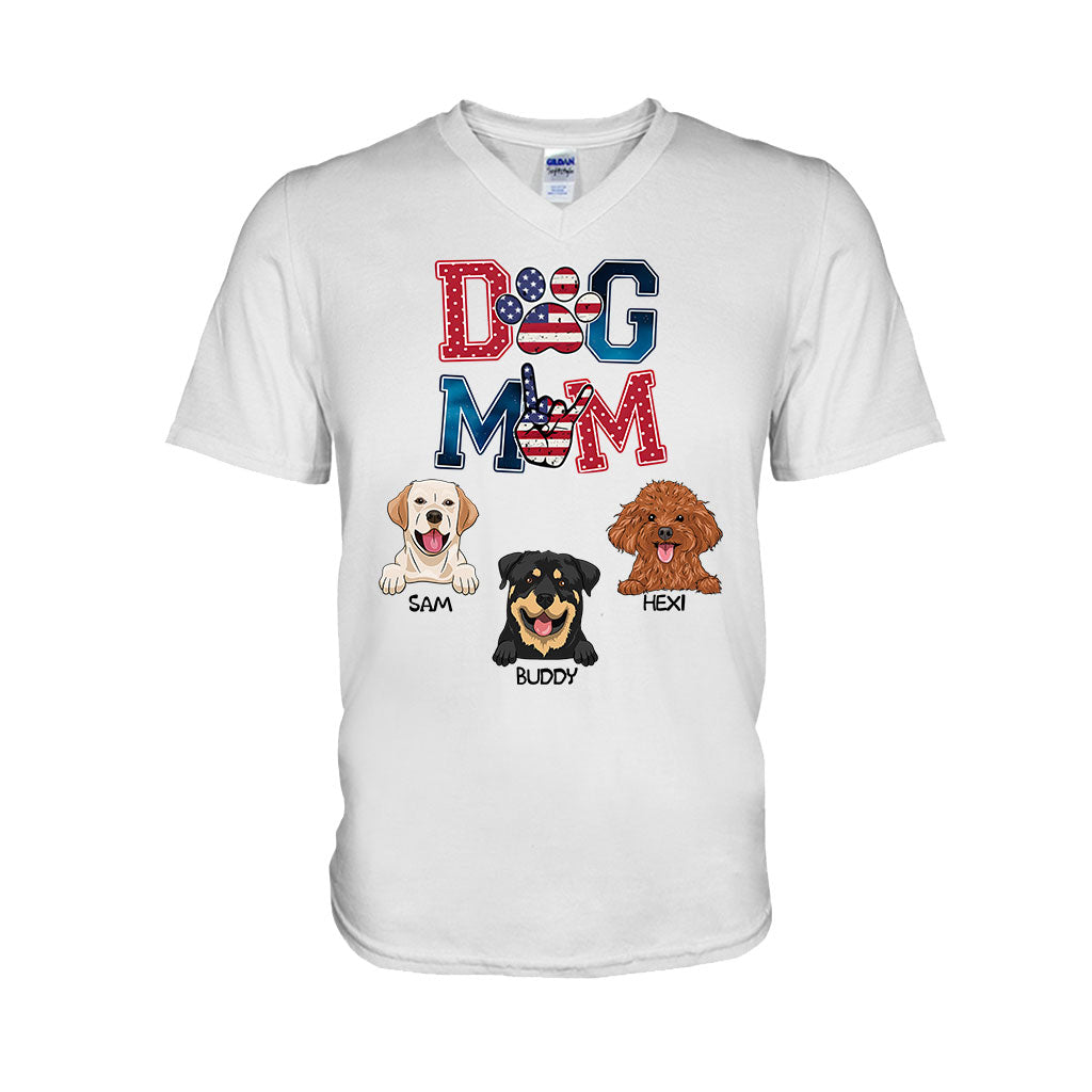 Maman de chien américaine - T-shirt et sweat à capuche personnalisés pour chien