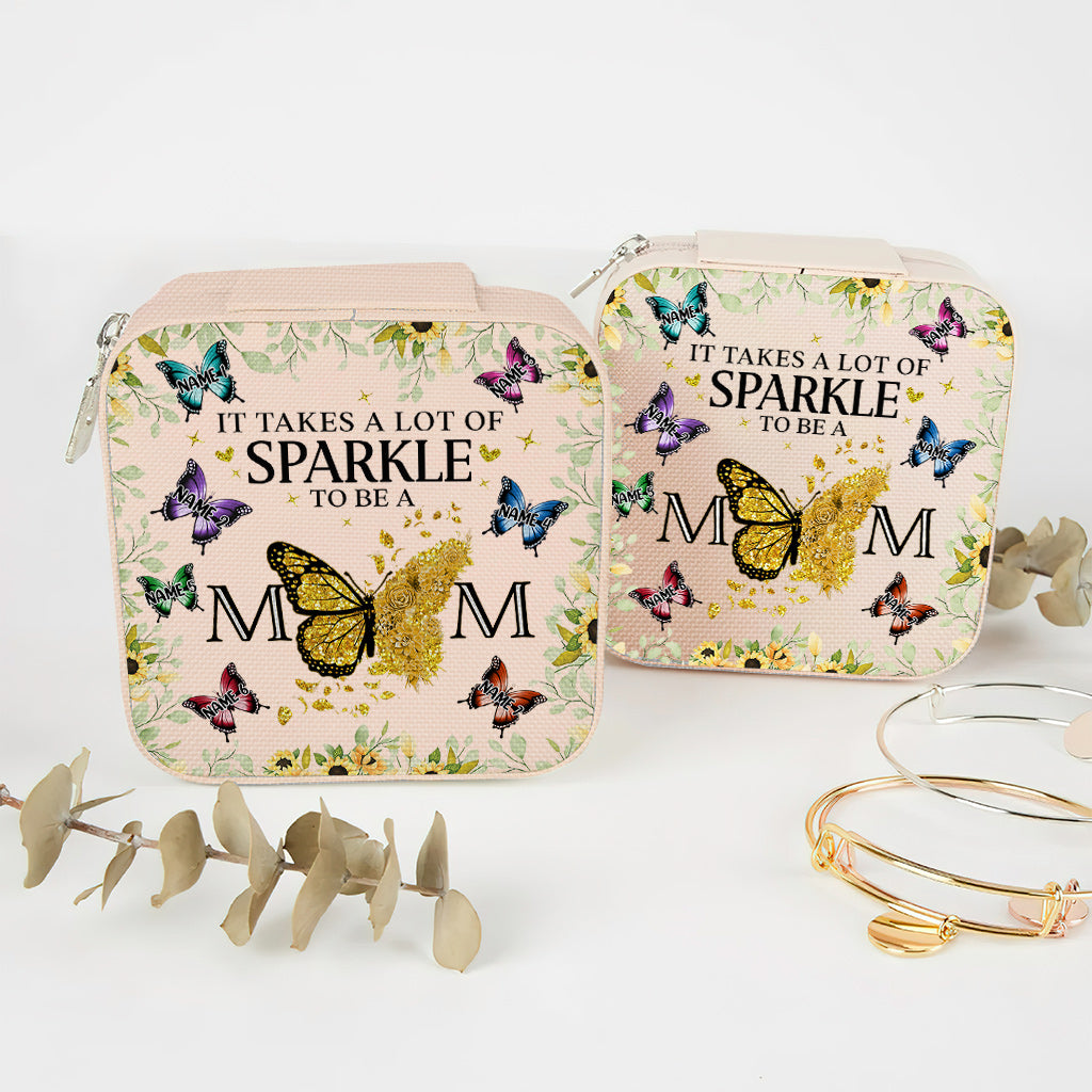 Il faut beaucoup d'éclat pour être maman - Coffret à bijoux personnalisé pour maman