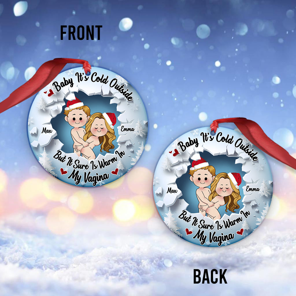 Baby It's Cold Outside - Personalized Couple Ornament