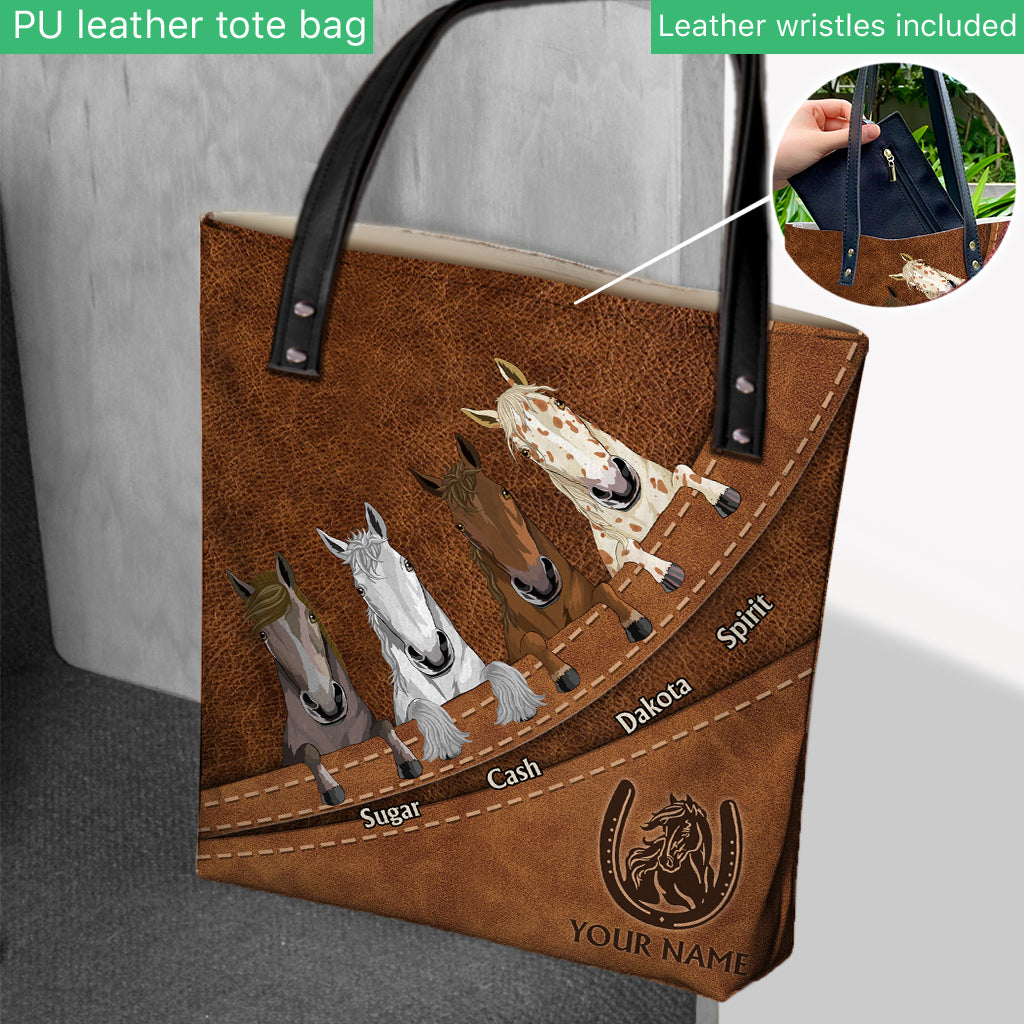 Sac fourre-tout personnalisé Love Horse -