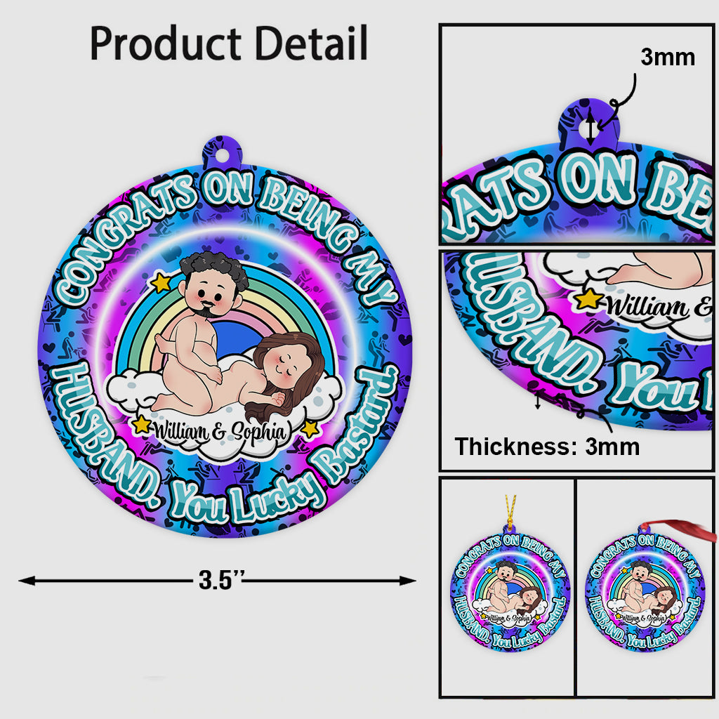 Congrats On Being My Husband - gift for boyfriend, girlfriend - Personalized Ornament