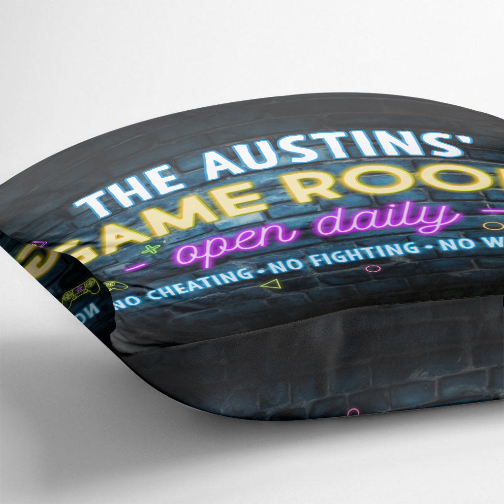 Game Room - Personalized Video Game Throw Pillow