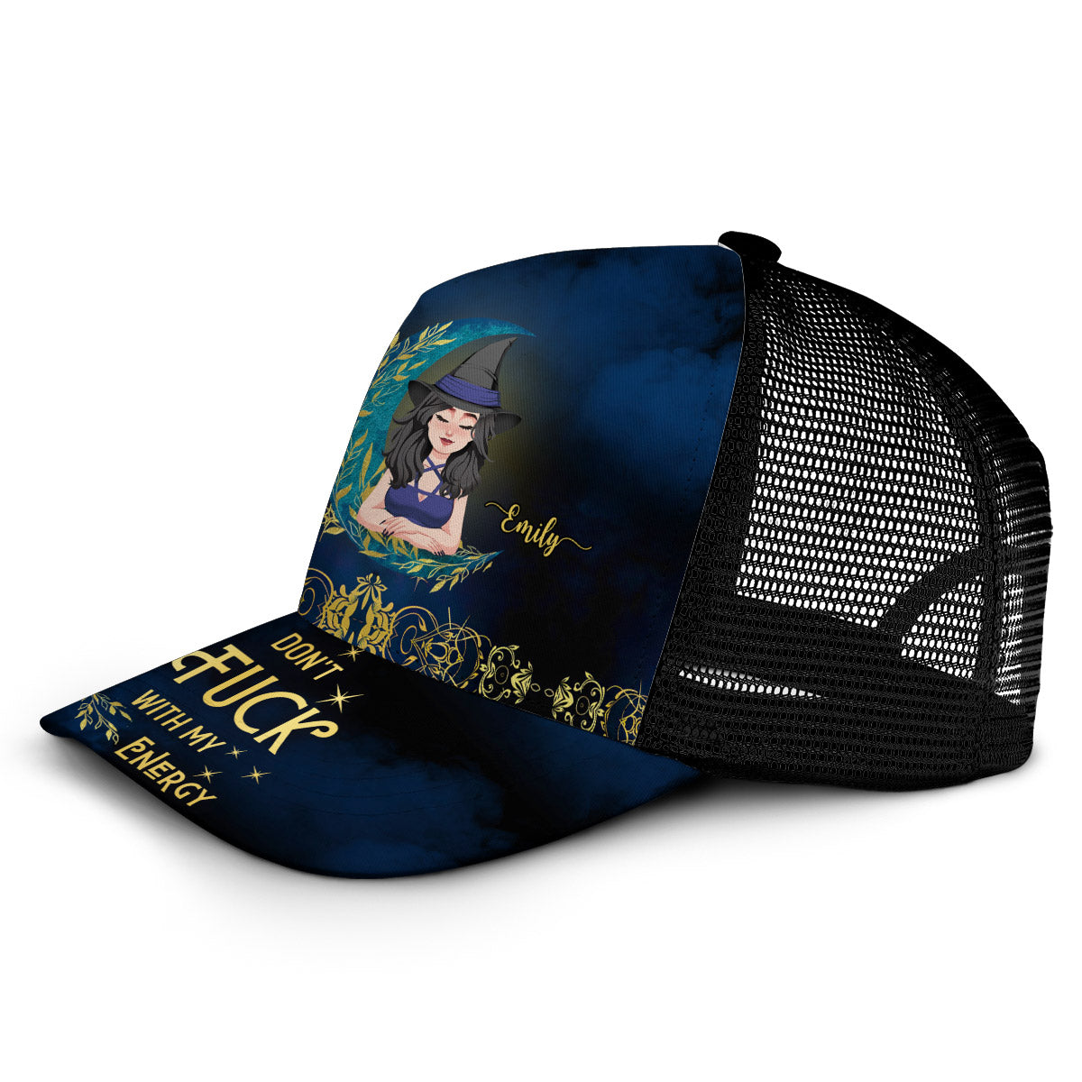 Ne touchez pas à mon énergie - Chapeau de camionneur de sorcière personnalisé