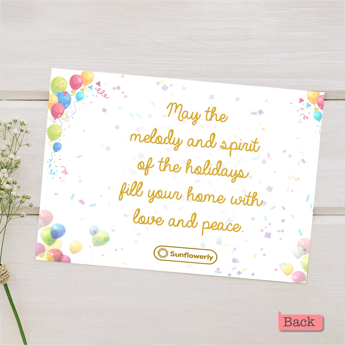 Ballon d'anniversaire avec portrait personnalisé - Carte de vœux personnalisée