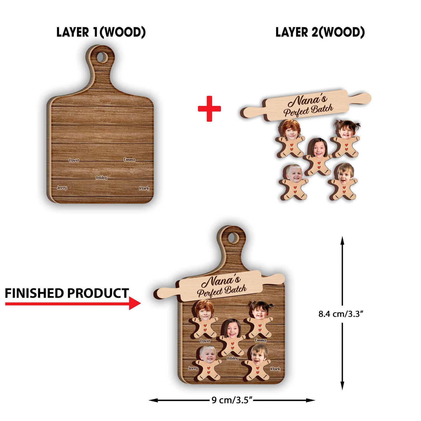 Le lot parfait de grand-mère - Ornement personnalisé à 2 couches pour grand-mère