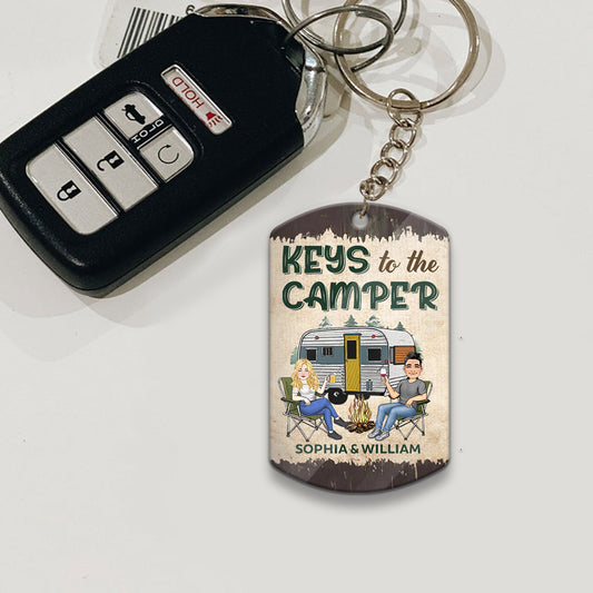 Clés du camping-car - Porte-clés de camping personnalisé