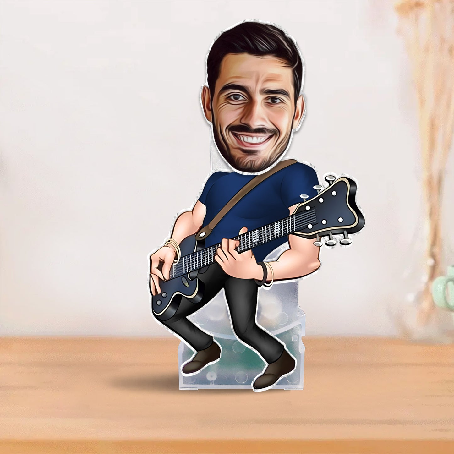 Funny Guitarist - Guitar gift for husband, him, boyfriend, father, son - Personalized Custom Shaking Head