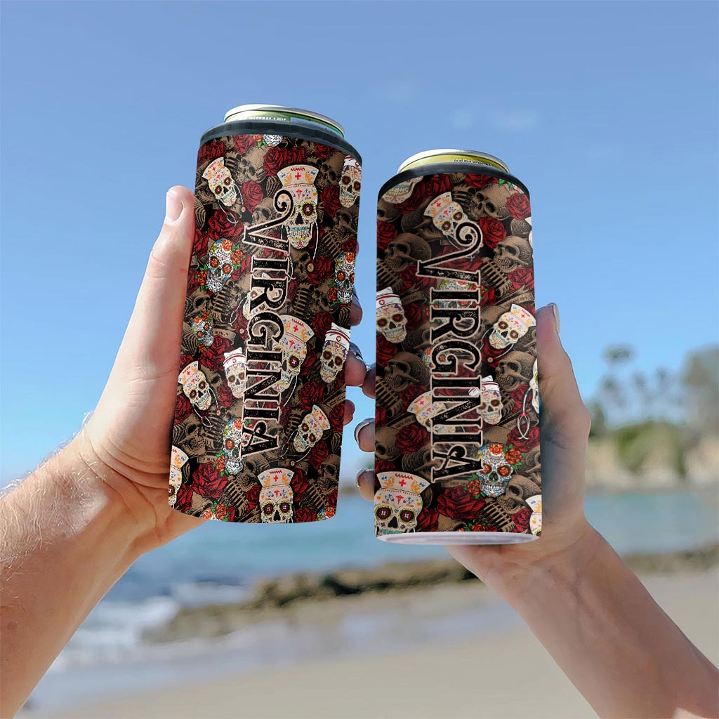 Une infirmière cool - Refroidisseur de canettes personnalisé pour infirmière