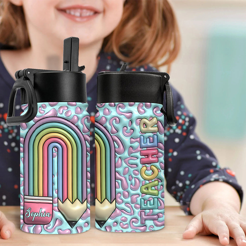 Vie d'enseignant - Gourde personnalisée pour les enfants des enseignants