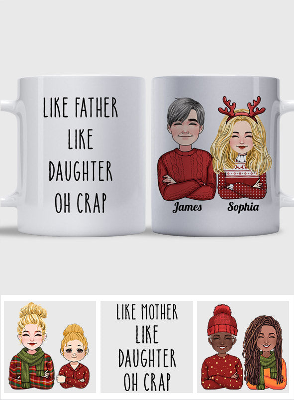 Telle mère, telle fille - Mug personnalisé pour papa