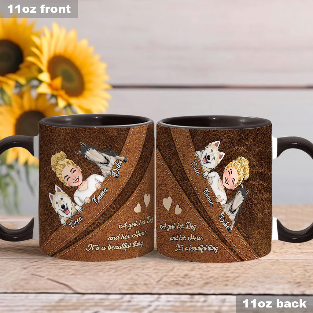 Quelle belle chose ! - Mug personnalisé avec motif cheval