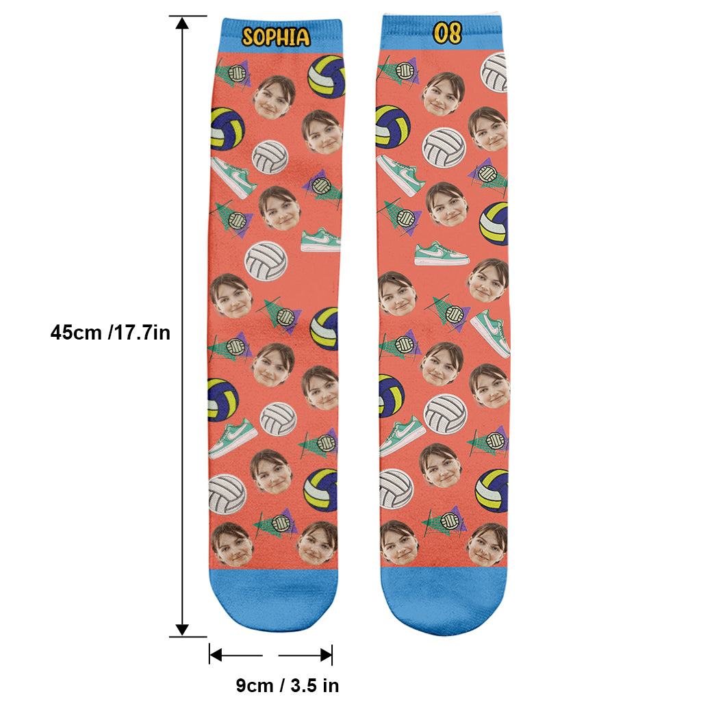 Je préférerais jouer au volley-ball - Chaussettes de volley-ball personnalisées