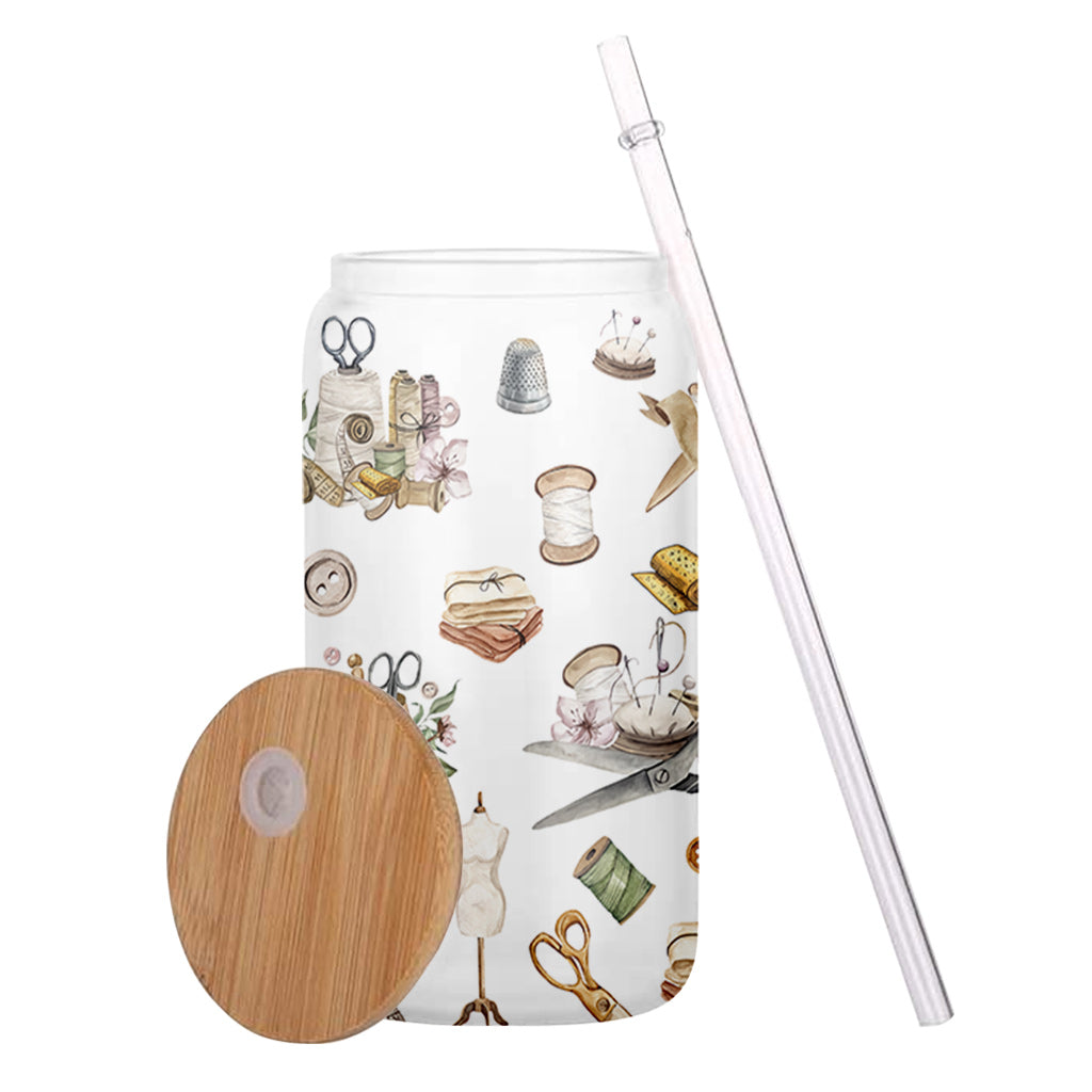 Passionnée de couture - Verre à couture personnalisé