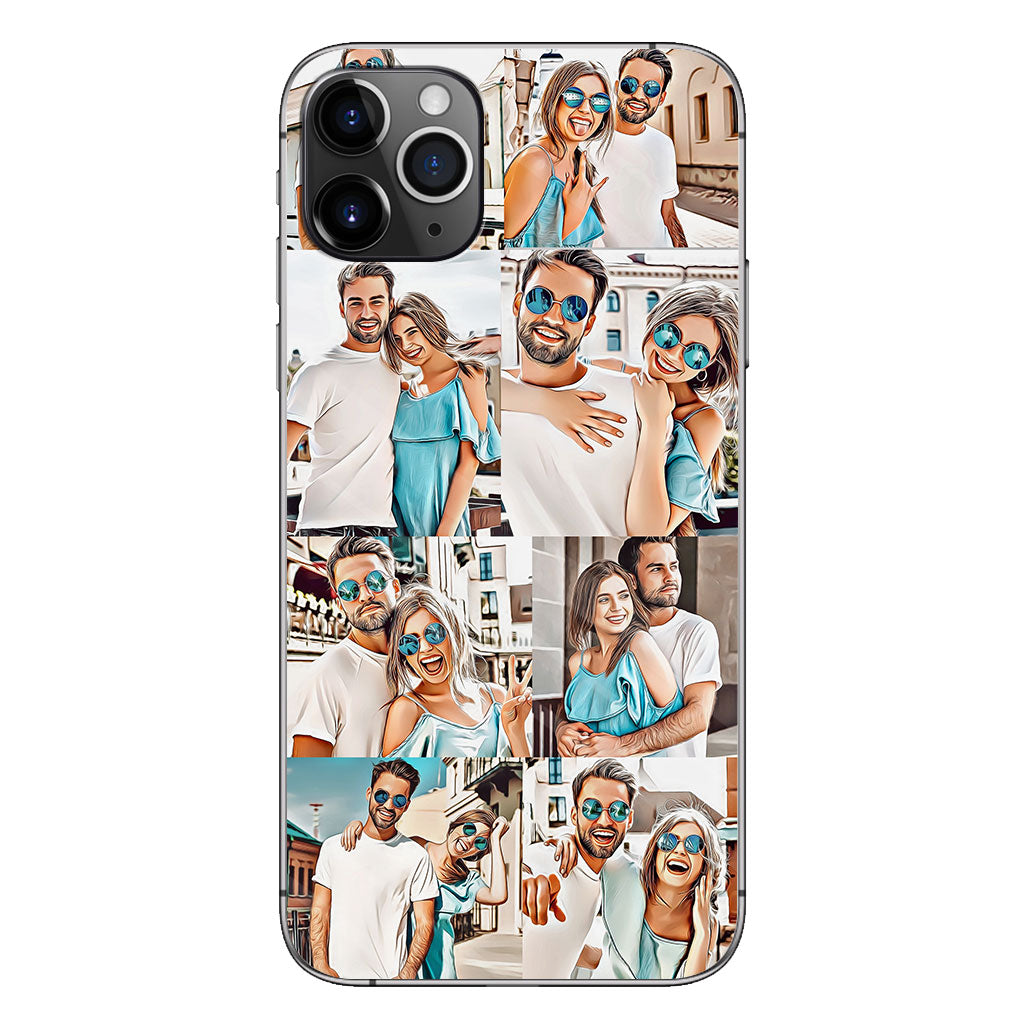 Cartoonize Photos Collage - gift for boyfriend, girlfriend, husband, wife - Personalized Phone Case
