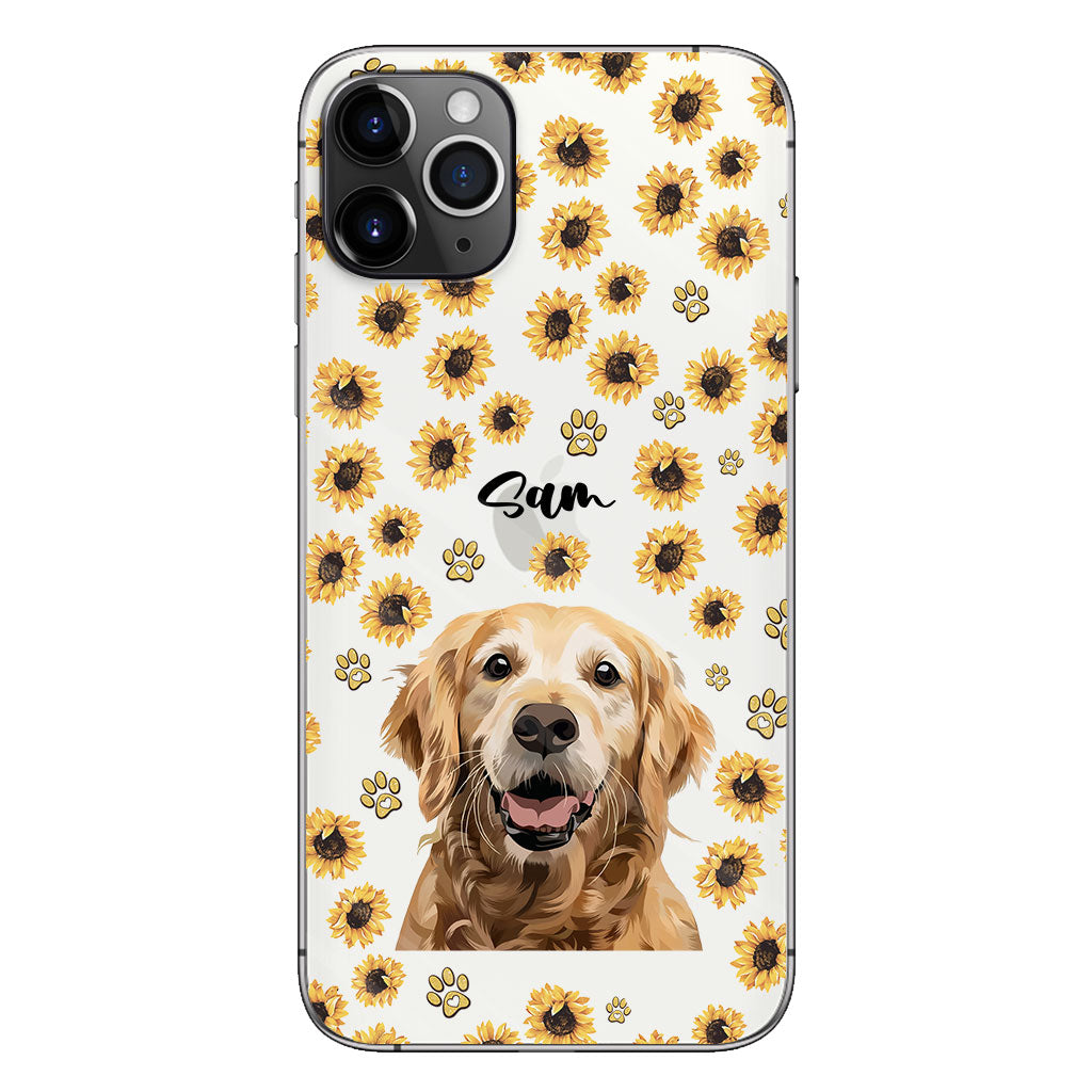 Tu es mon rayon de soleil - Coque de téléphone transparente personnalisée pour chien