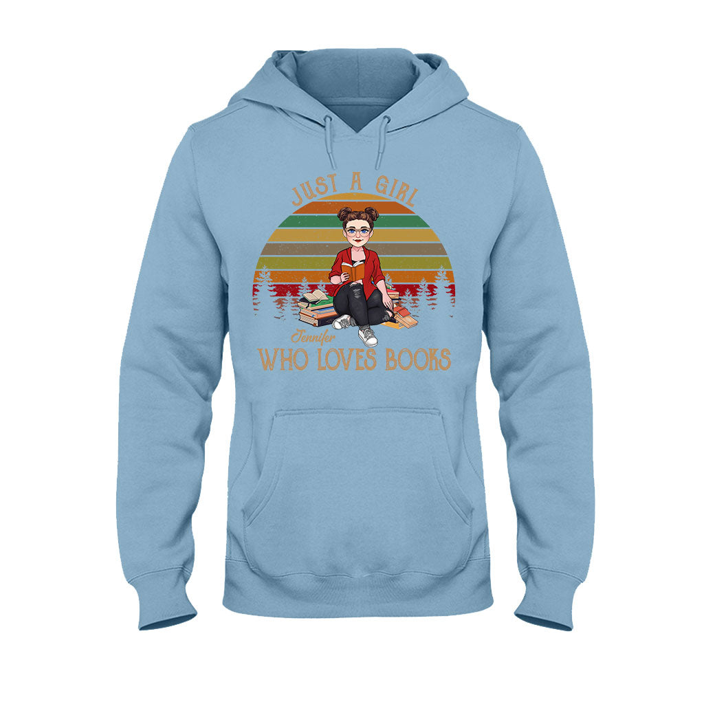 Juste une fille qui aime les livres - T-shirt et sweat à capuche personnalisés « Juste une fille qui aime les livres »