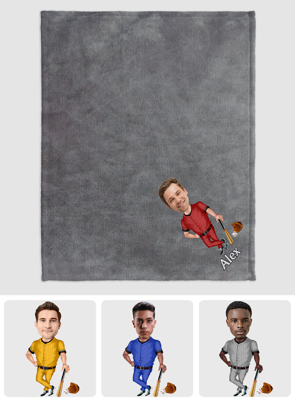 J'adore le sport - Couverture de baseball personnalisée