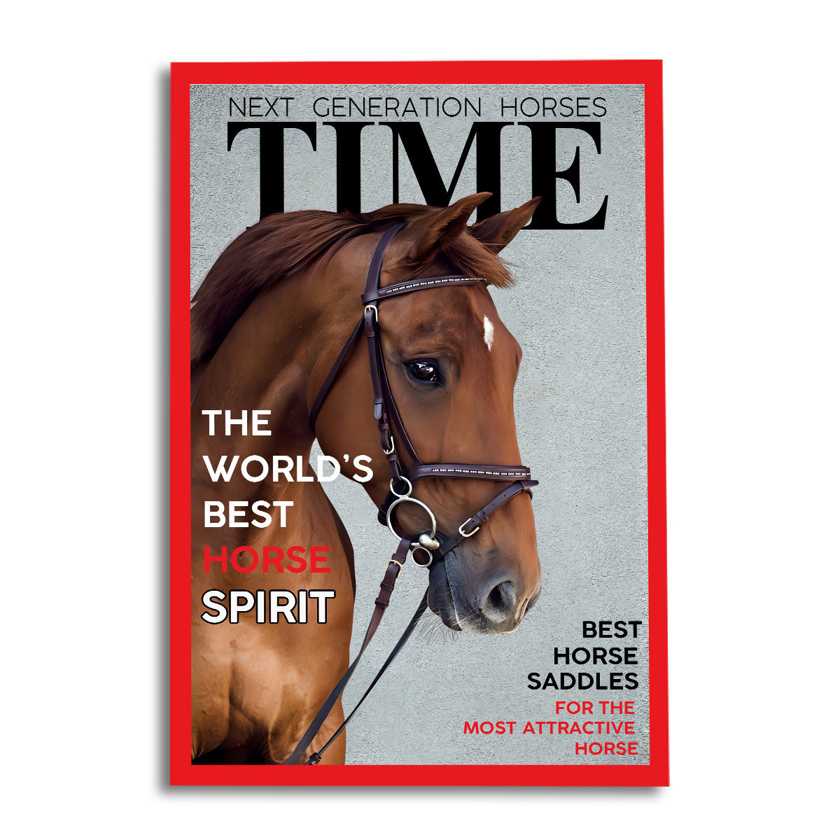 Magazine Covers - Personalized Horse Canvas And Poster