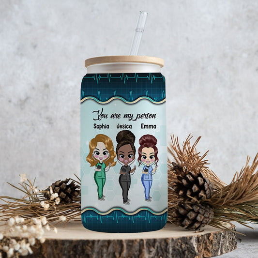 Le hasard nous a rendus collègues - Verre à biberon personnalisé pour infirmière