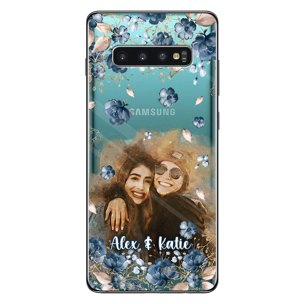 Bestie Matching Phone Case - Personalized Bestie Clear Phone Case