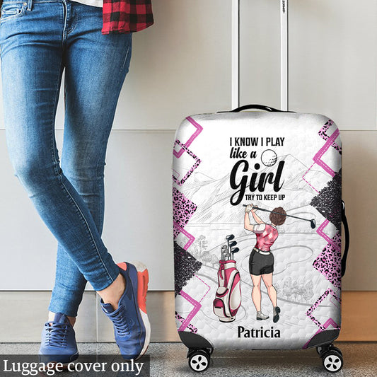Cours de golf - Cadeau de golf pour elle, petite amie, épouse, fille - Housse de valise personnalisée