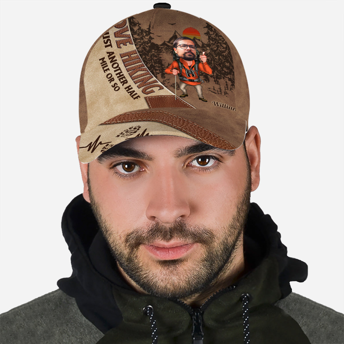Encore un demi-kilomètre environ - Casquette de randonnée classique personnalisée