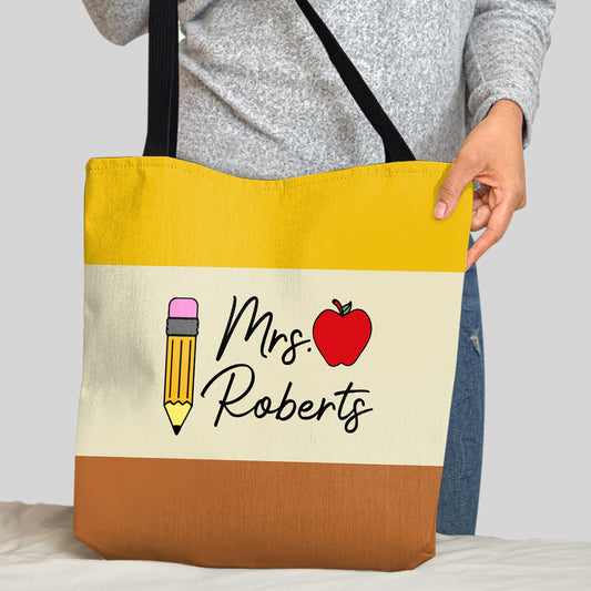 A Great Teacher - Personalized Teacher Tote Bag