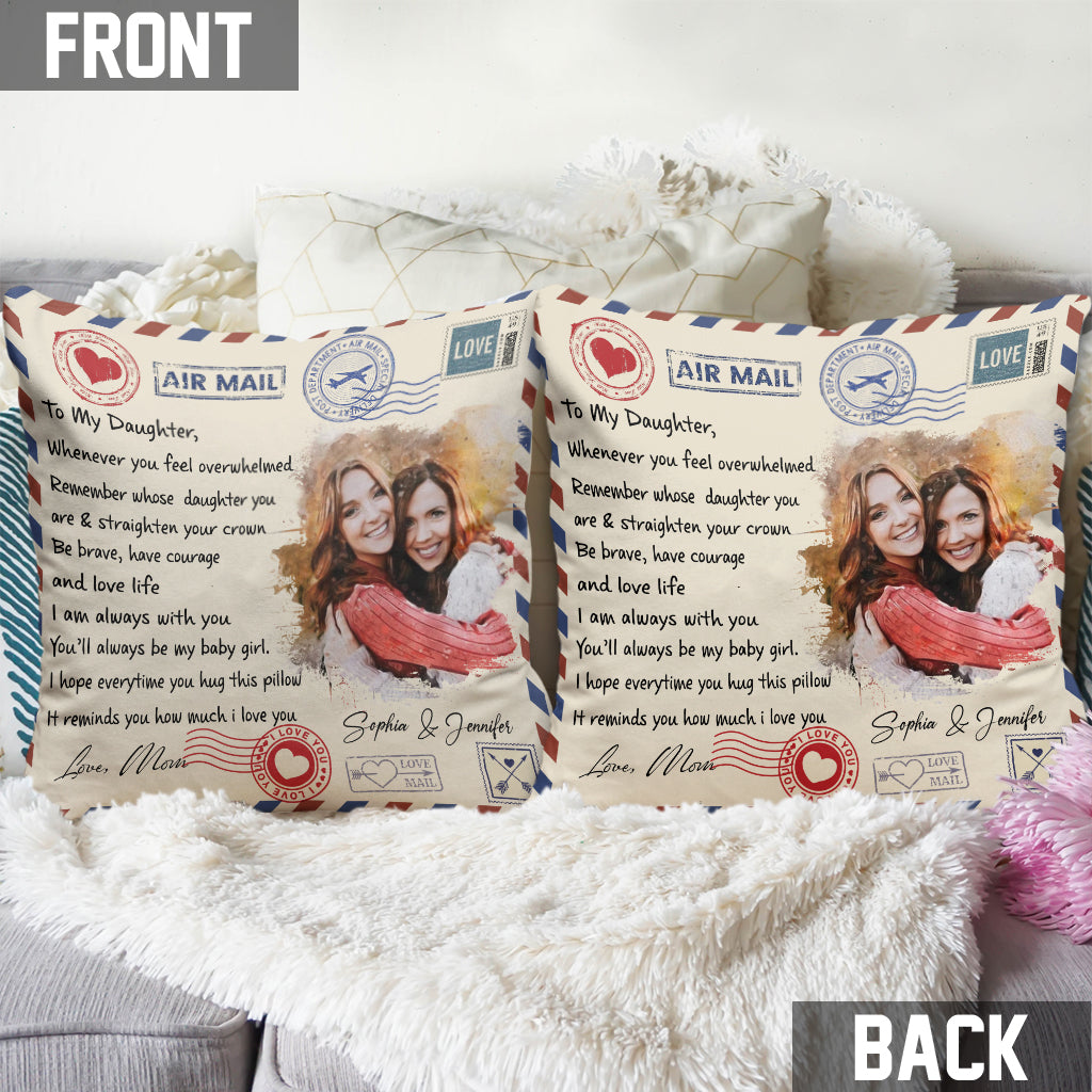 I Am Always With You - Personalized Daughter Throw Pillow