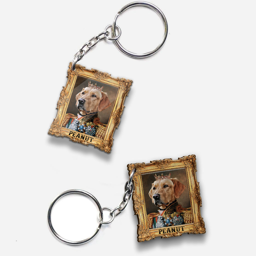 The King - Personalized Dog Keychain